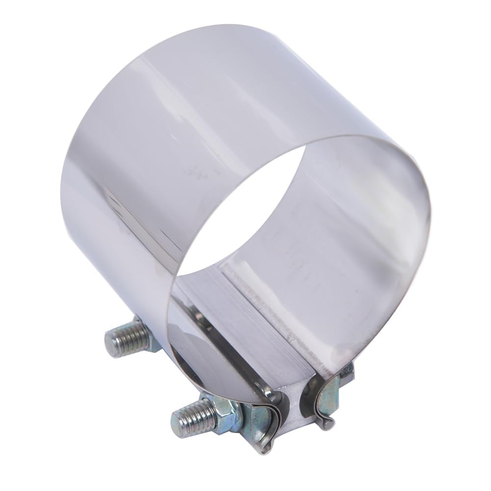 Elifecenter ID 4 Inch Exhaust Band Clamp T304 Stainless Steel 4 inch, Silvery Elifecenter ID 4 Inch Exhaust Band Clamp T304 Stainless Steel 4 inch, Silvery