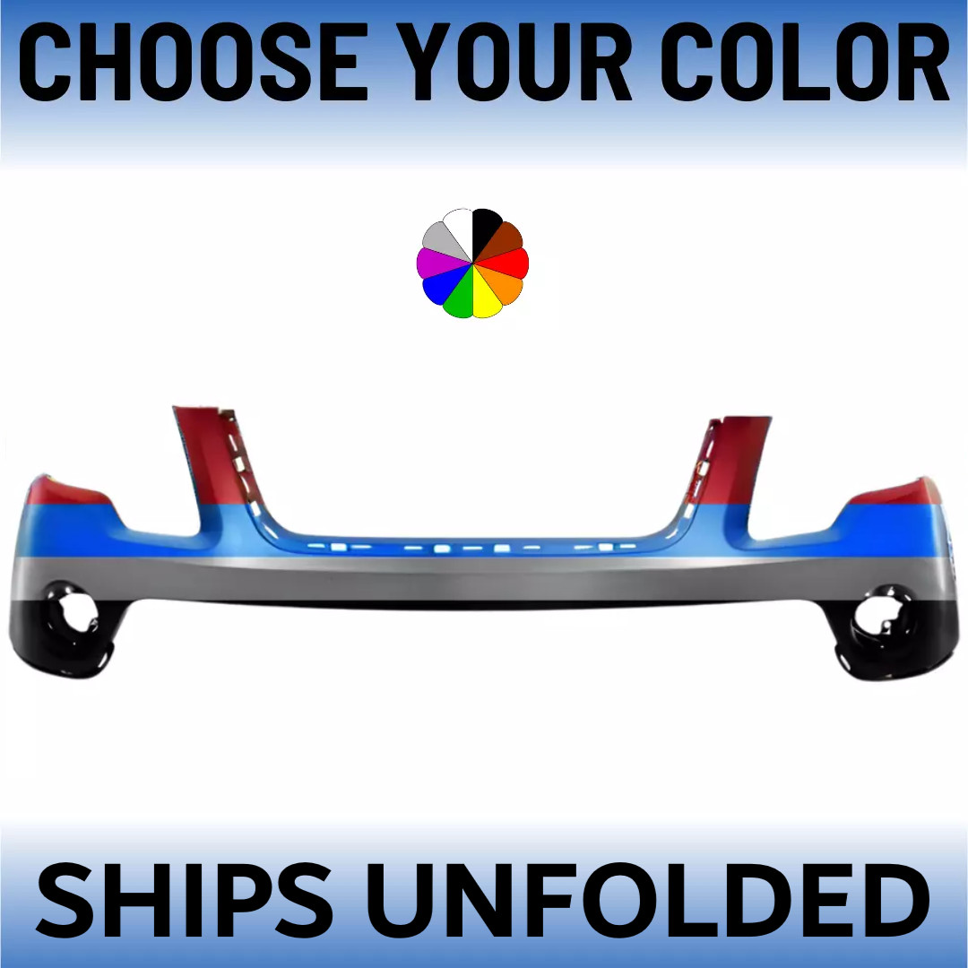 NEW Choose Your Color Painted Front Bumper Cover For 2007-2012 GMC Acadia