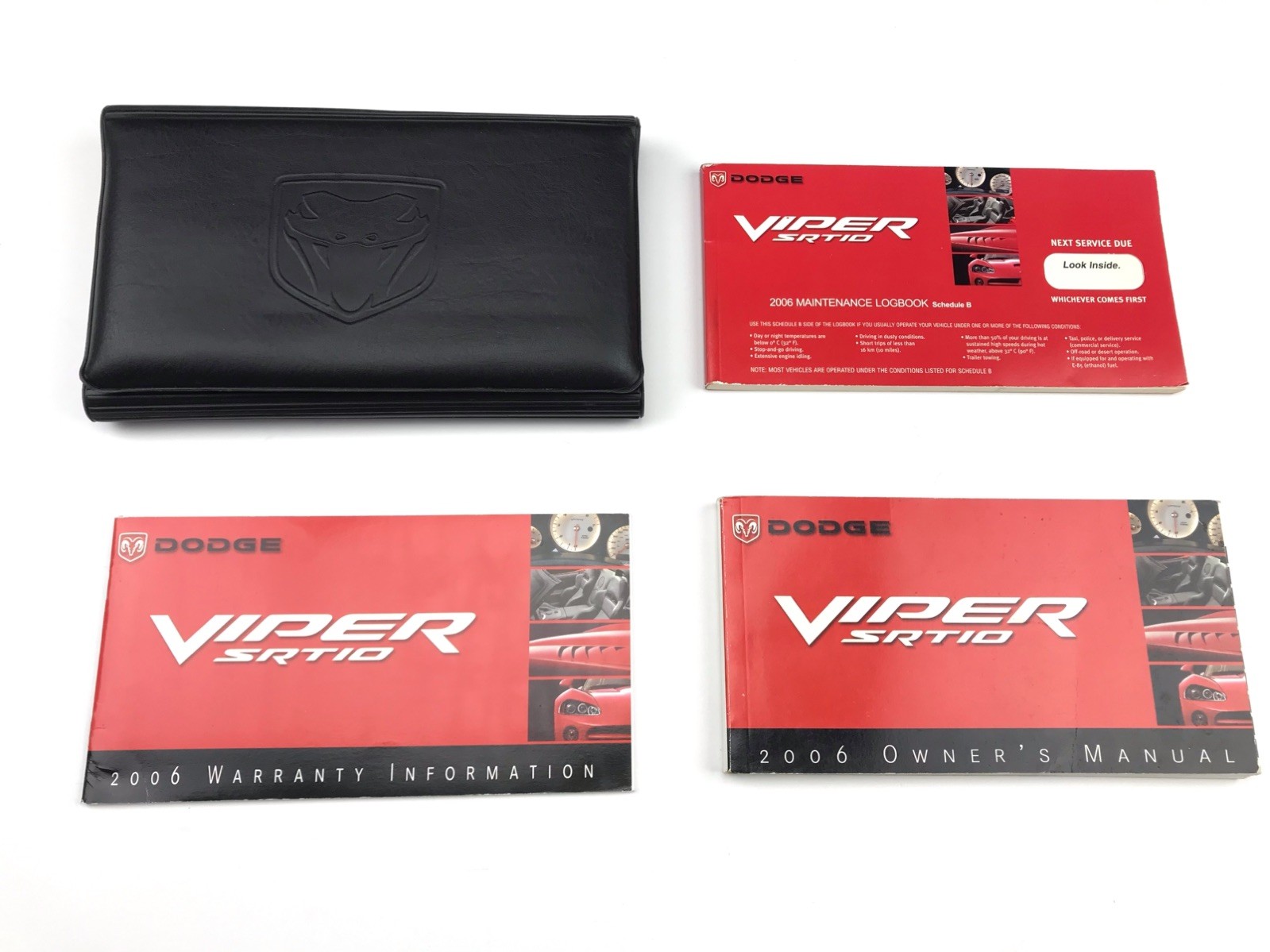2006 DODGE VIPER SRT 10 OWNERS MANUALS OEM WITH CASE UNUSED SERVICE BOOK