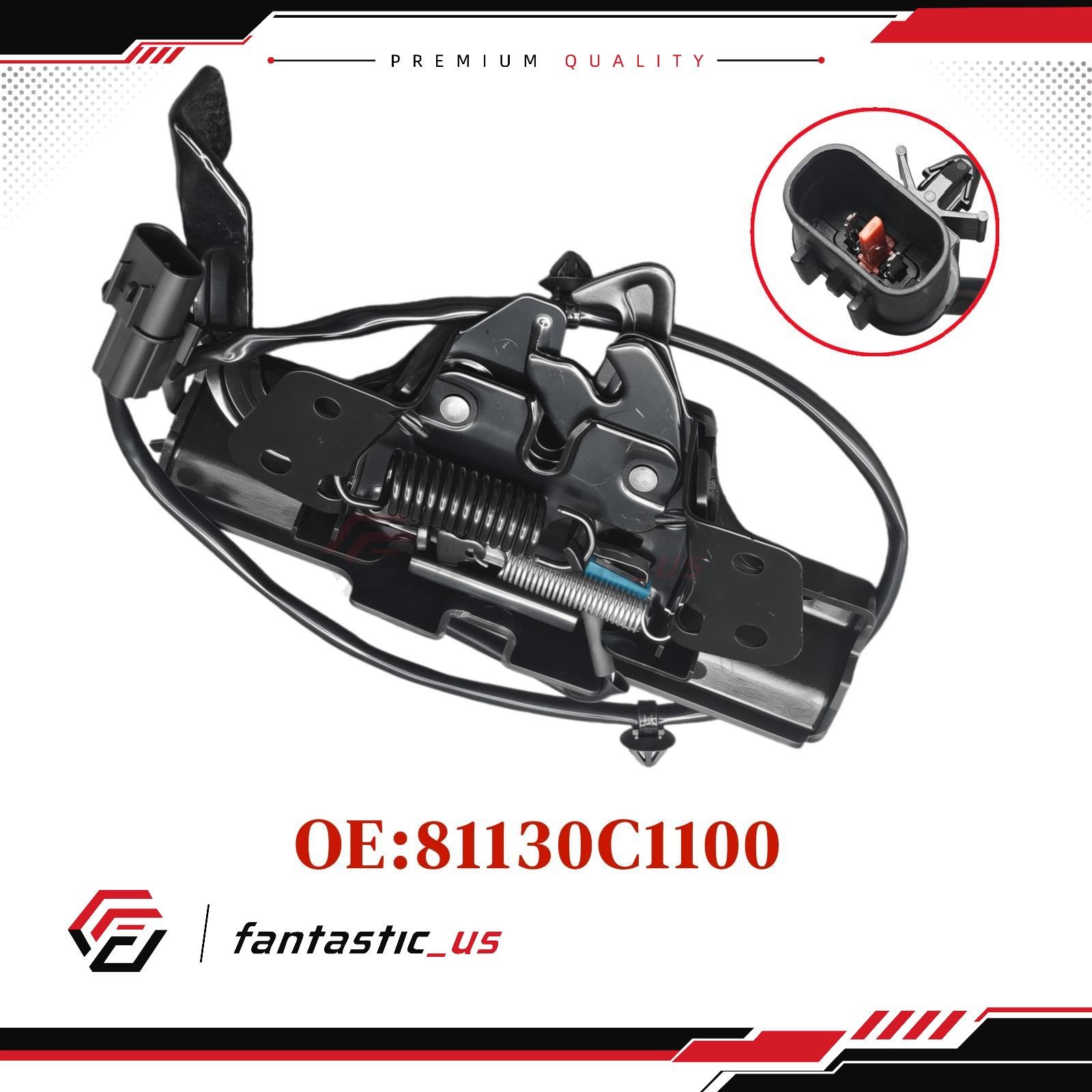 New Hood Lock Latch 81130C1100 For 2015 2016 2017 Hyundai Sonata US