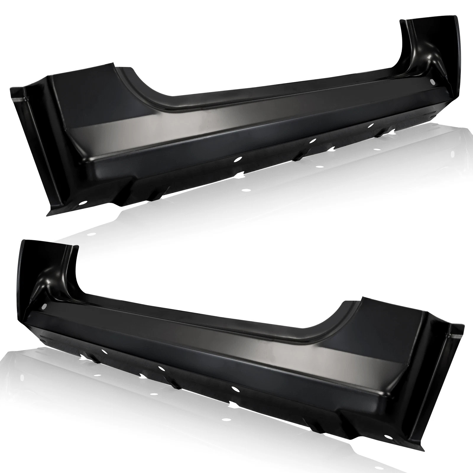 For 07-13 Chevy GMC Silverado Sierra Standard Cab 2Dr Pair Outer Rocker Panels