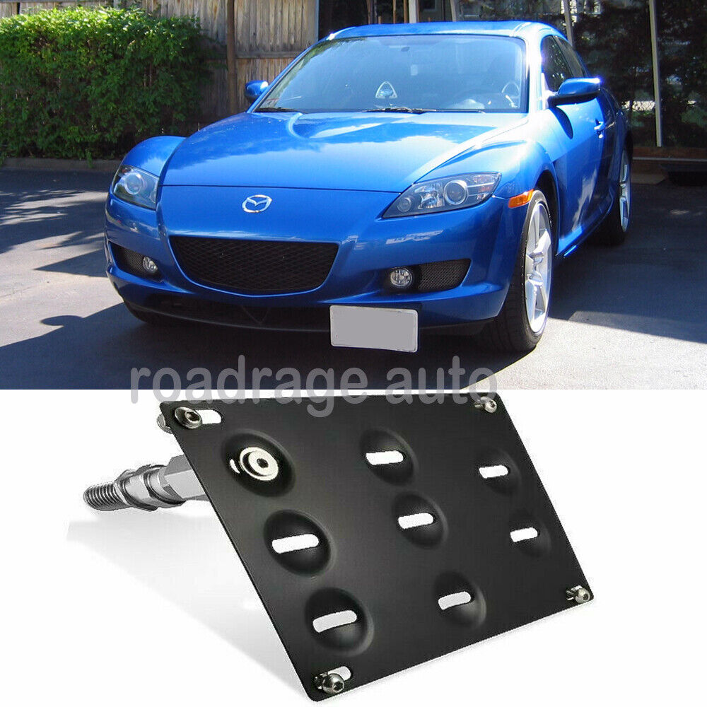 For Mazda RX-8 RX8 ROTARY Tow Hook Hole Cover License Plate Bracket Mount Holder