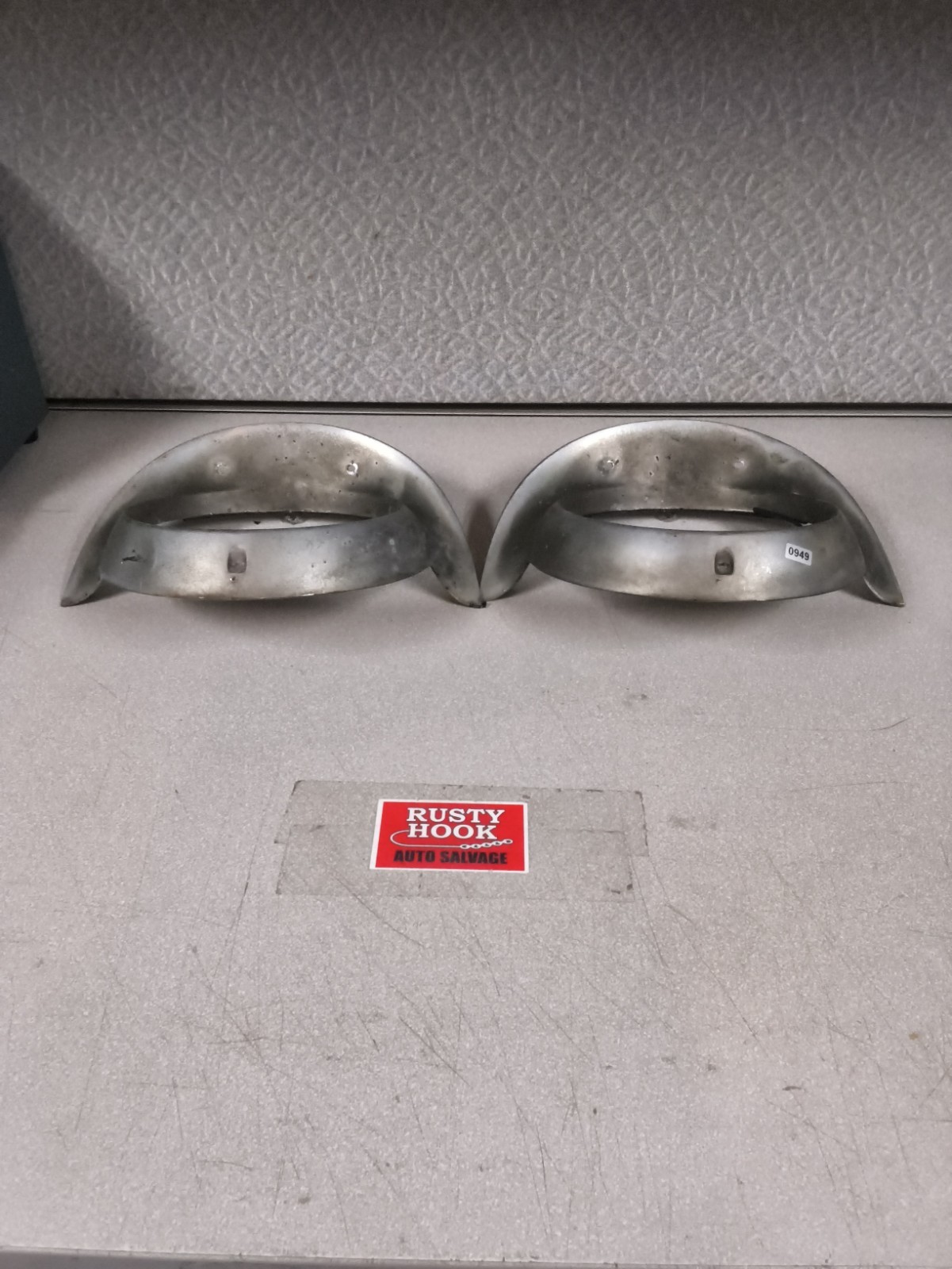 1957 CADILLAC DEVILLE FLEETWOOD PAIR OF CHROME Headlight Doors
