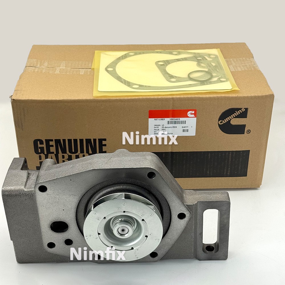 3803605 Water Pump w/Gasket Fit Cummins N14 Engine Replacement 3803361 3076529
