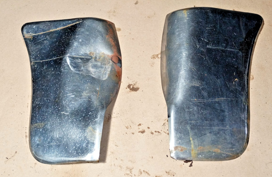 1942-1948 Chevrolet Rear Fender gravel shield, stainless, needs some work 1942-1948 Chevrolet Rear Fender gravel shield, stainless, needs some work