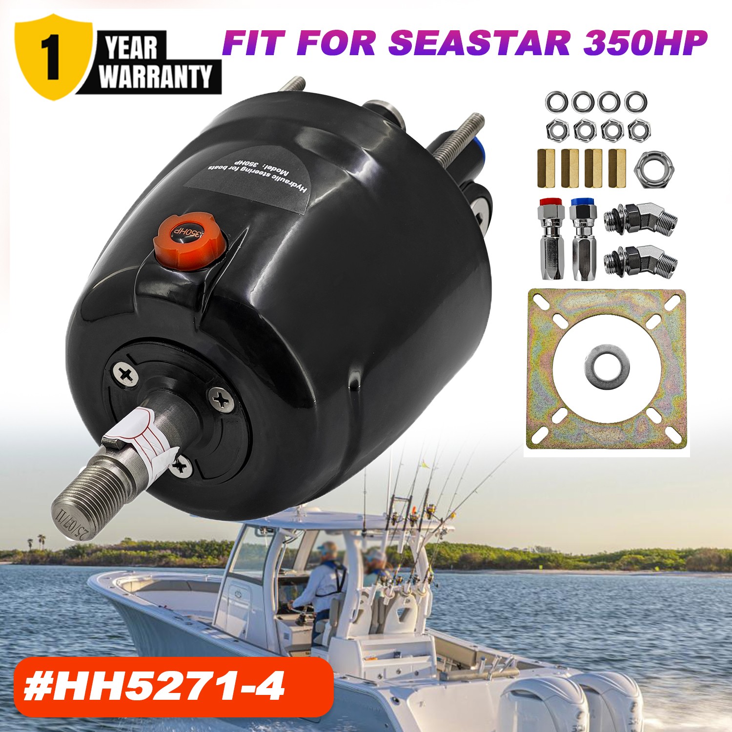 HH5271-4 for SEASTAR HELM 1.7FM ORB Hydraulic Marine Helm Pump 350HP For SEASTAR HH5271-4 for SEASTAR HELM 1.7FM ORB Hydraulic Marine Helm Pump 350HP For SEASTAR