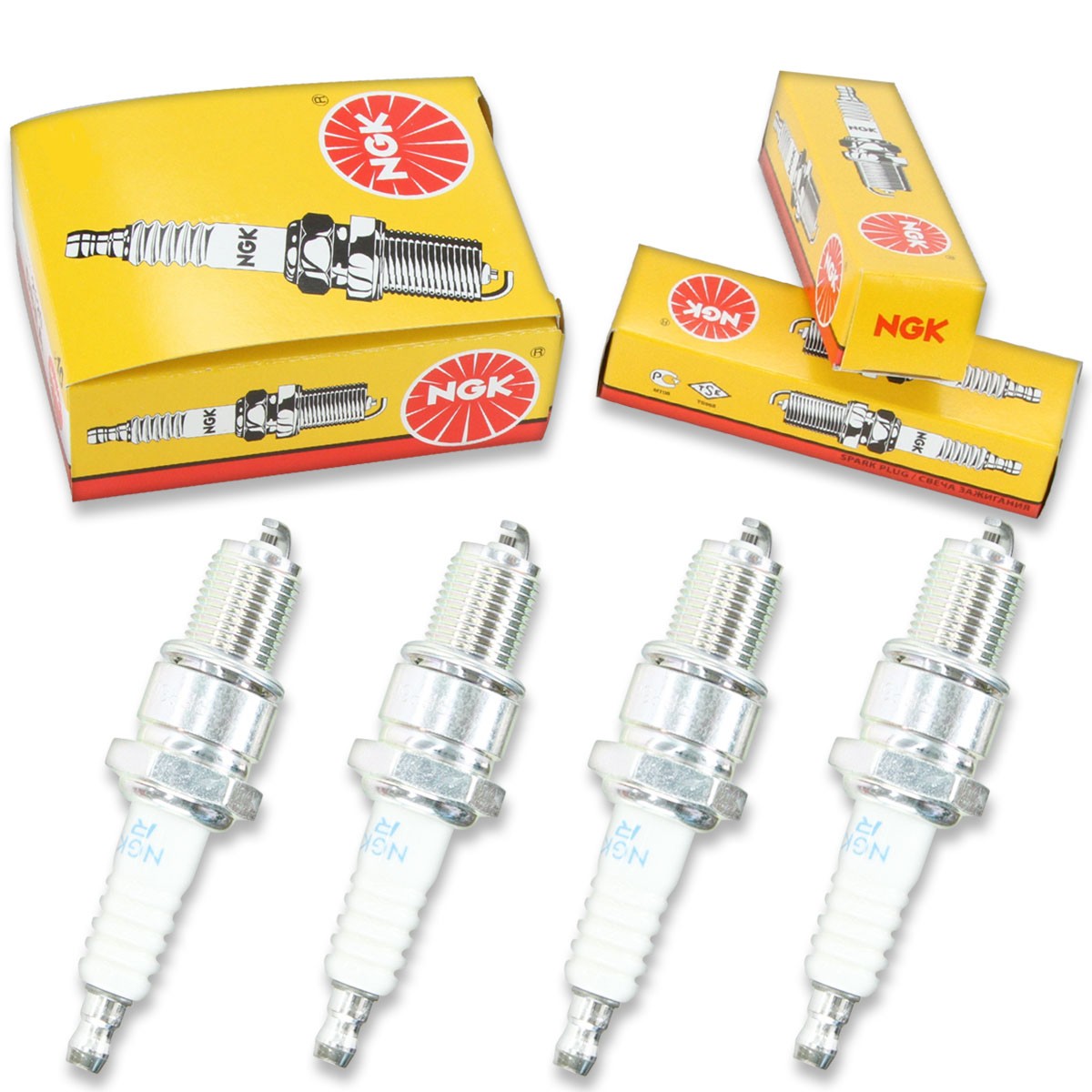 4 pcs NGK Standard Spark Plugs for 1979-1982 Lancia Zagato 2.0L L4 - Engine ed 4 pcs NGK Standard Spark Plugs for 1979-1982 Lancia Zagato 2.0L L4 - Engine ed