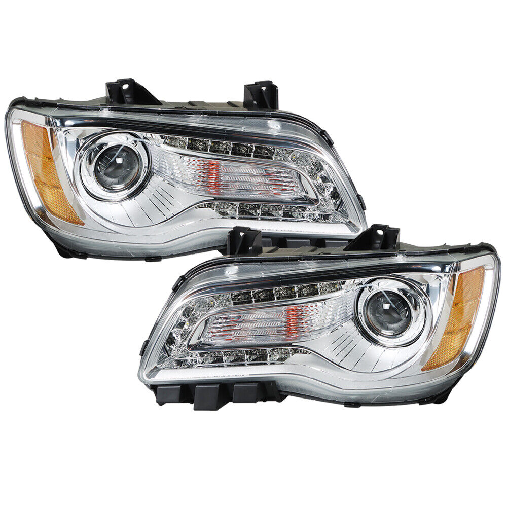 For 2011 2012 2013 2014 Chrysler 300 Left&Right Headlights Assembly Headlamps