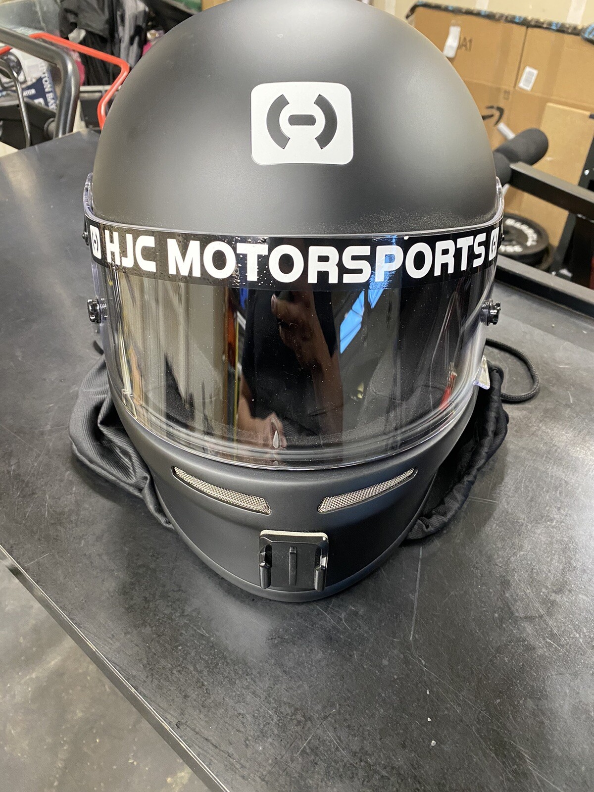 HJC Motorsports H-70 Semi Flat Black Medium Racing Driving Helmet HJC Motorsports H-70 Semi Flat Black Medium Racing Driving Helmet