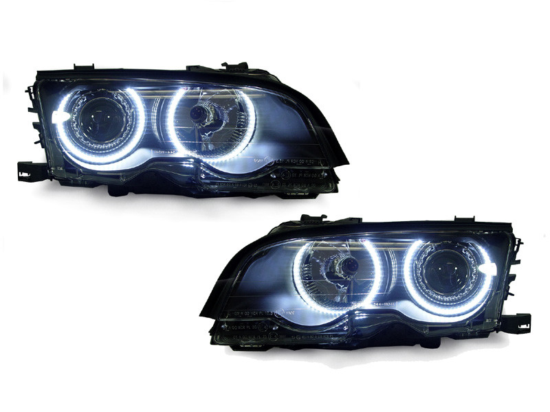 DEPO LED Angel Eye Projector Headlight Set for 99-01 BMW E46 4D Sedan/5D Wagon DEPO LED Angel Eye Projector Headlight Set for 99-01 BMW E46 4D Sedan/5D Wagon