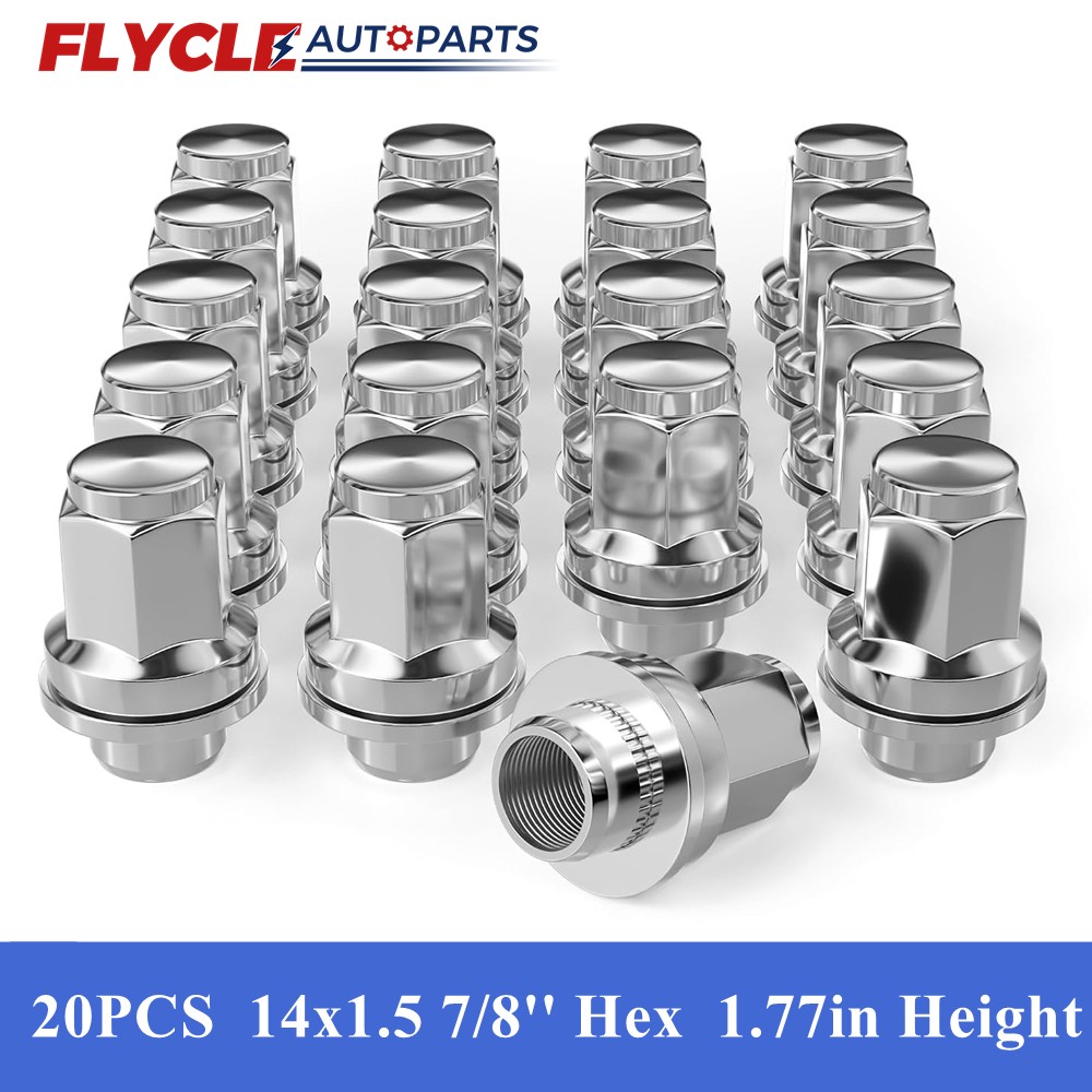 20x Chrome Toyota Lexus OEM Factory Lug Nuts M14x1.5 Fit Tundra Sequoia LX LS LC