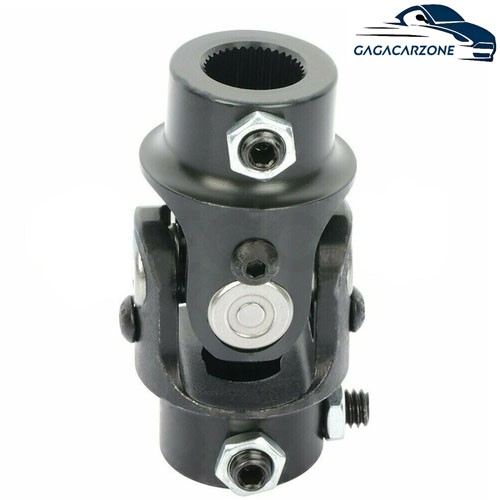 3/4 DD to 3/4 DD Steering Shaft U Joint Single Universal Coupling Black 3/4 DD to 3/4 DD Steering Shaft U Joint Single Universal Coupling Black