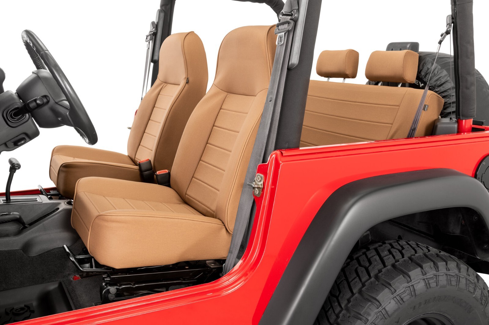 Heritage Premium Reclining Front Seats - Pair in Spice for 76-06 Jeep CJ, Wrangl