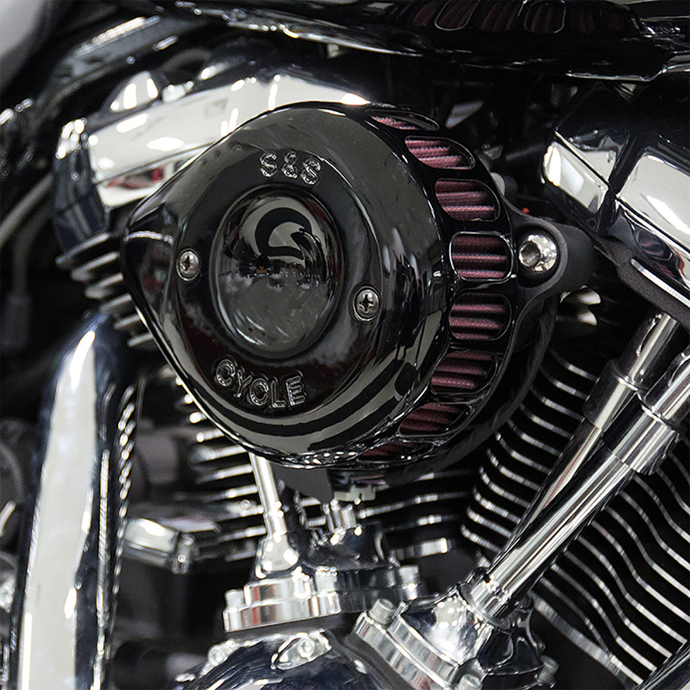 S & S Cycle 170-0436C Mini Teardrop Stealth Air Cleaner Kit