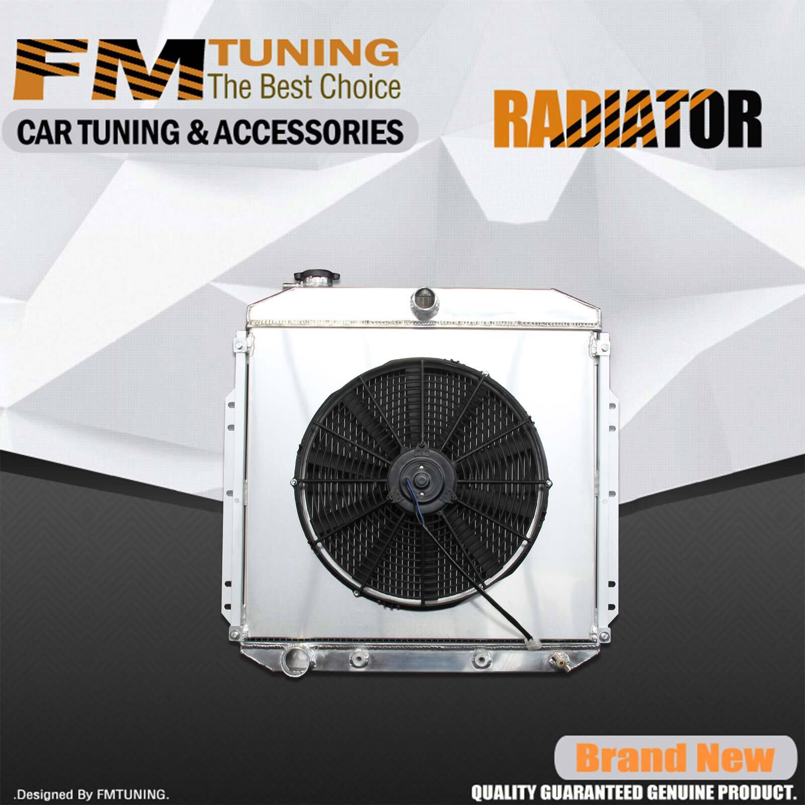 Radiator + Fan Shroud For 1953-1955 Ford F-100 F-250 F-350 4.4L V8 3.6L L6 AT MT