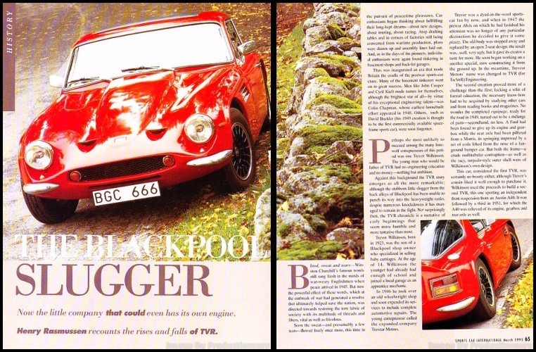 1969 1970 1971 TVR Tuscan V6 Original Car Review Print Article D59
