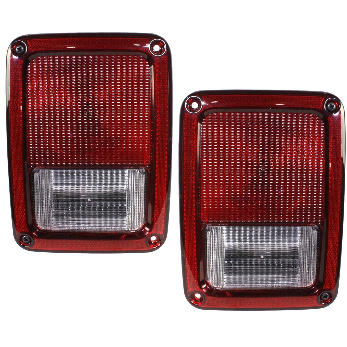 2Pc Tail Light Set For 2007-2018 Jeep Wrangler Left and Right Tail Lamps Pair
