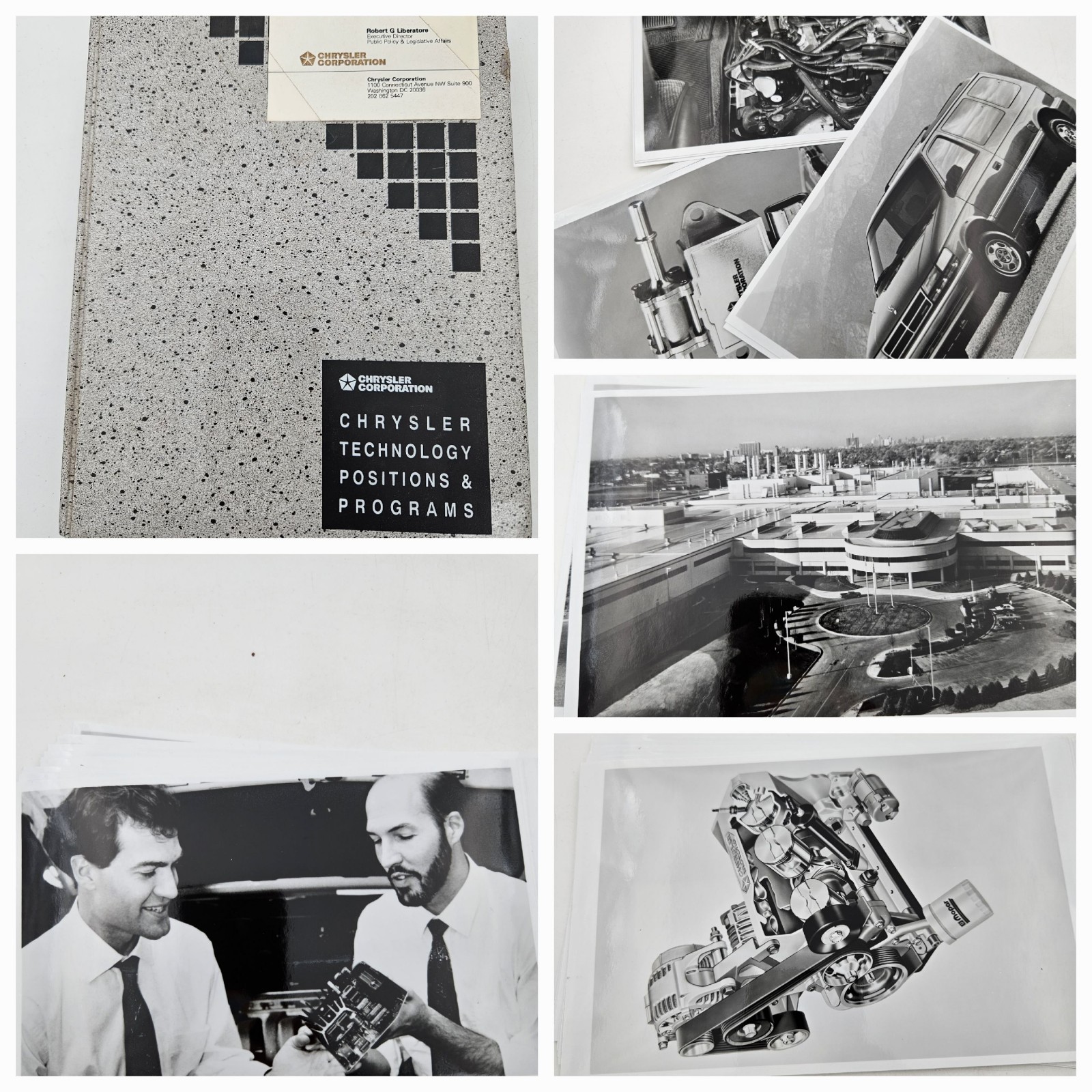 CHRYSLER COLLECTIBLE TECHNOLOGY POSITIONS PROGRAMS PRESS RELEASE KIT BINDER BOOK CHRYSLER COLLECTIBLE TECHNOLOGY POSITIONS PROGRAMS PRESS RELEASE KIT BINDER BOOK