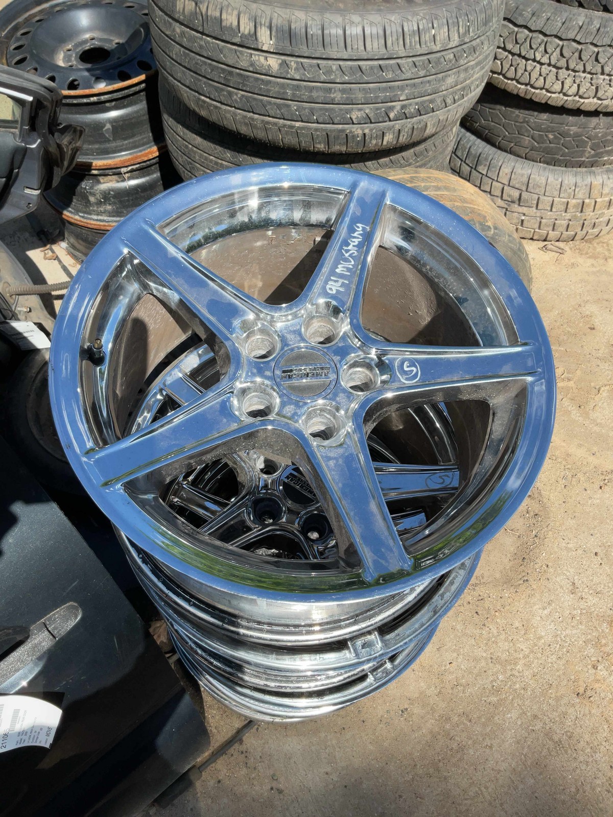 SET-4 AFTERMARKET SALEEN STYLE WHEELS 99 FORD MUSTANG GT *PICKUP ONLY NO SHIP*