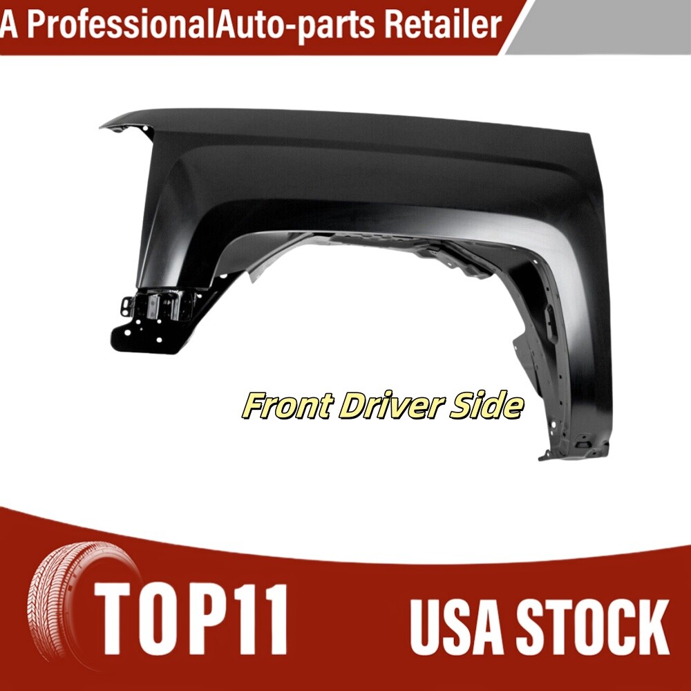 For 2014-2018 Chevrolet Silverado 1500 Left Front Fender Driver Side LH For 2014-2018 Chevrolet Silverado 1500 Left Front Fender Driver Side LH
