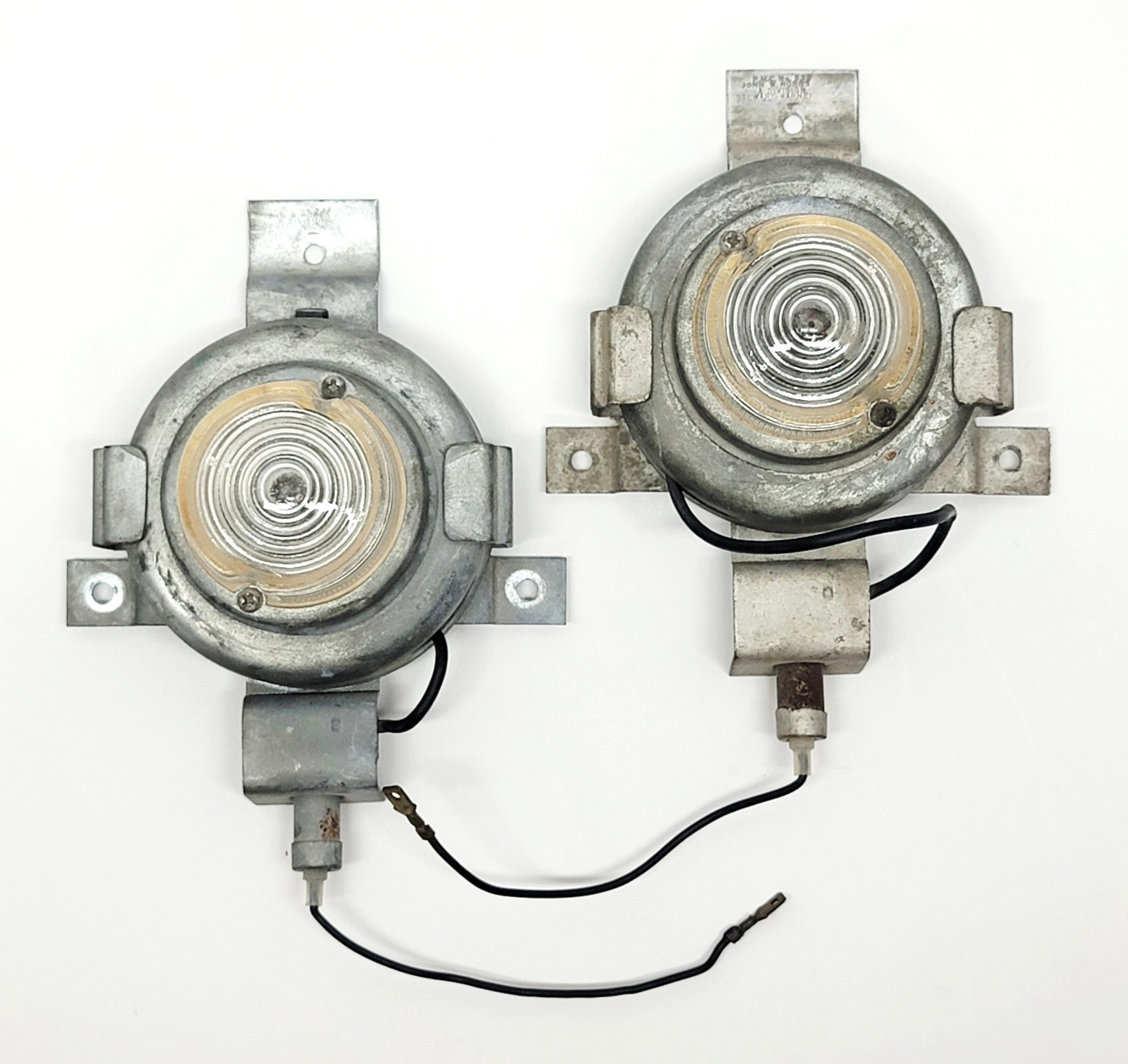 2 Vintage 70's GM ~ John Hobbs Stewart Warner #532 ~ 15' Retractable Work Lights