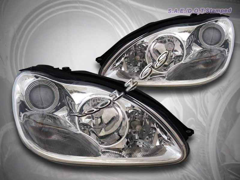 00-05 Mercedes Benz Projector Headlights S Class W220 Chrome Sedan 4DR