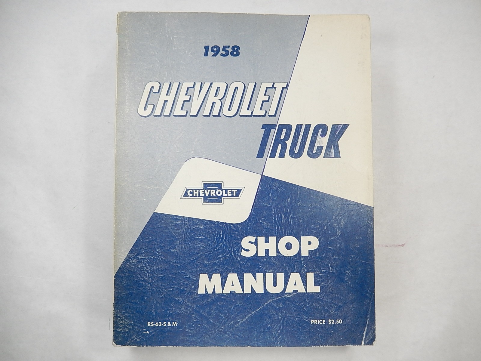 Shop Manual, 1958 Chevrolet Truck, Original Period, RS-63-S & M, Nice