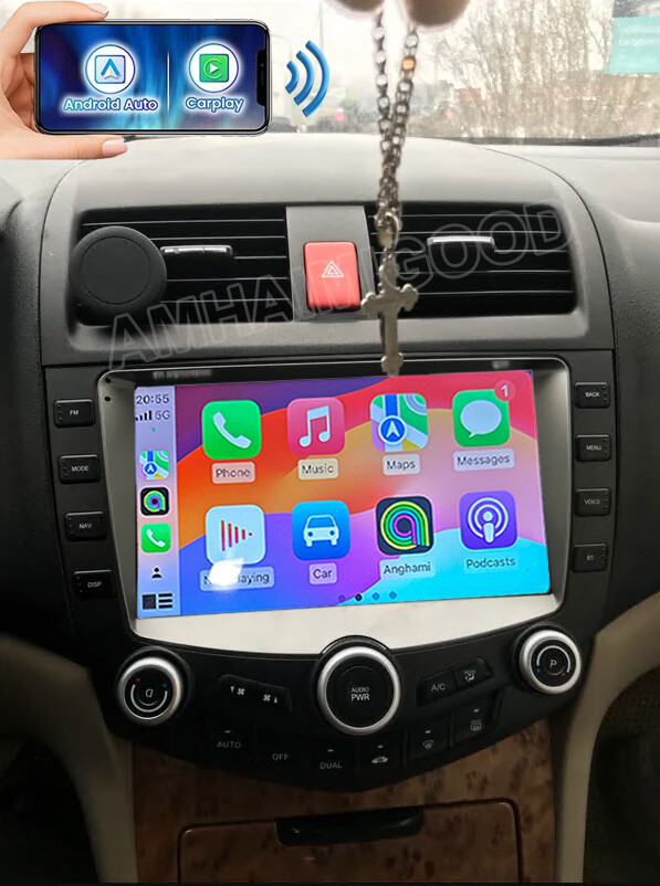 For 2003-2007 Honda Accord Apple Carplay Android 14 Car Stereo Radio GPS NAVI