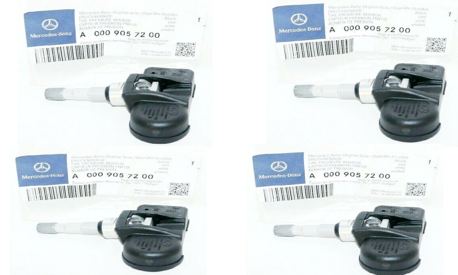 Mercedes W216 CL550 CL600 CL63 CL65 AMG Tire Pressure Sensor TPMS Set OEM 4x NEW Mercedes W216 CL550 CL600 CL63 CL65 AMG Tire Pressure Sensor TPMS Set OEM 4x NEW