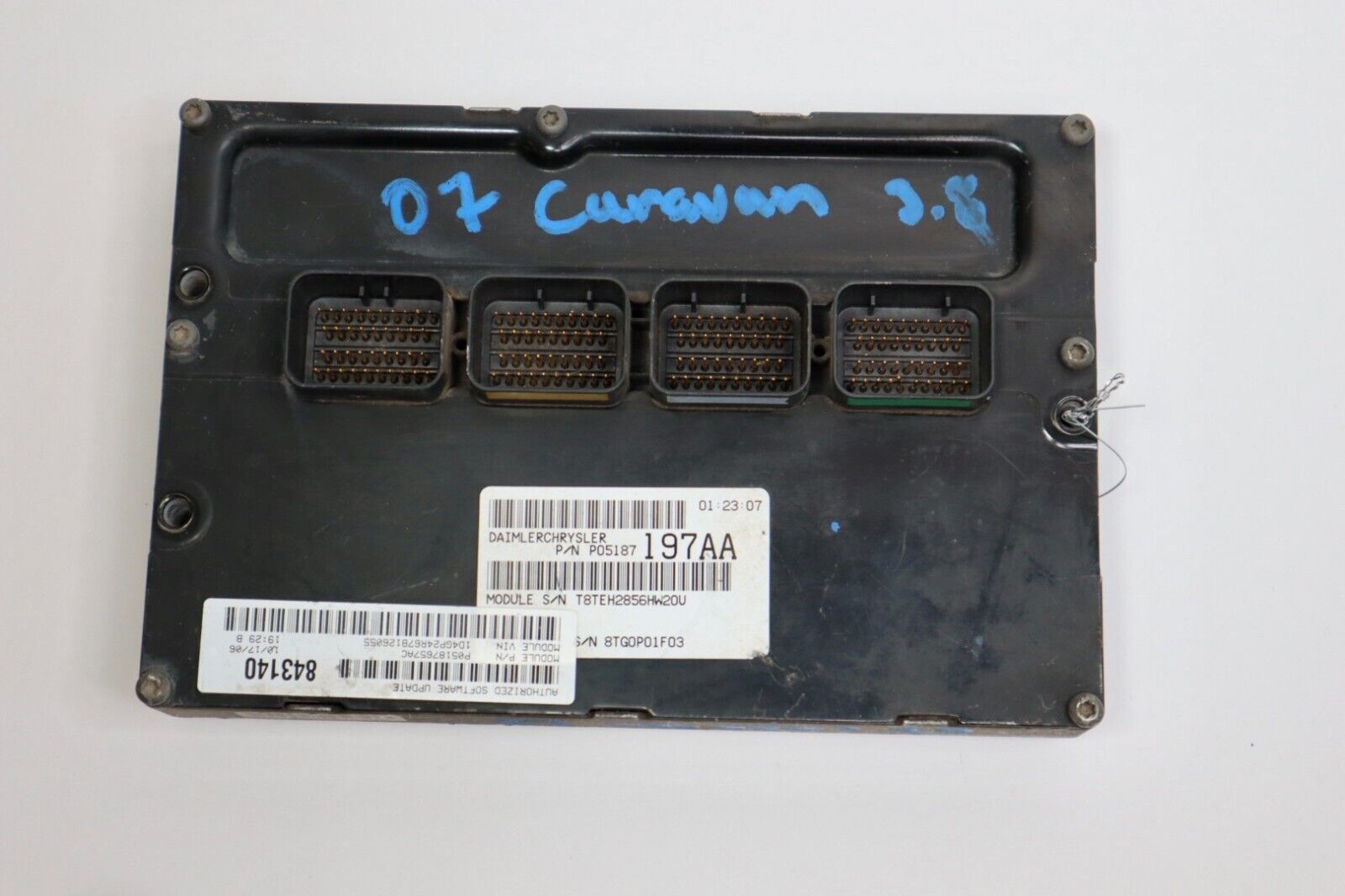 2007 DODGE CARAVAN 3.8L ENGINE COMPUTER P05187197AA