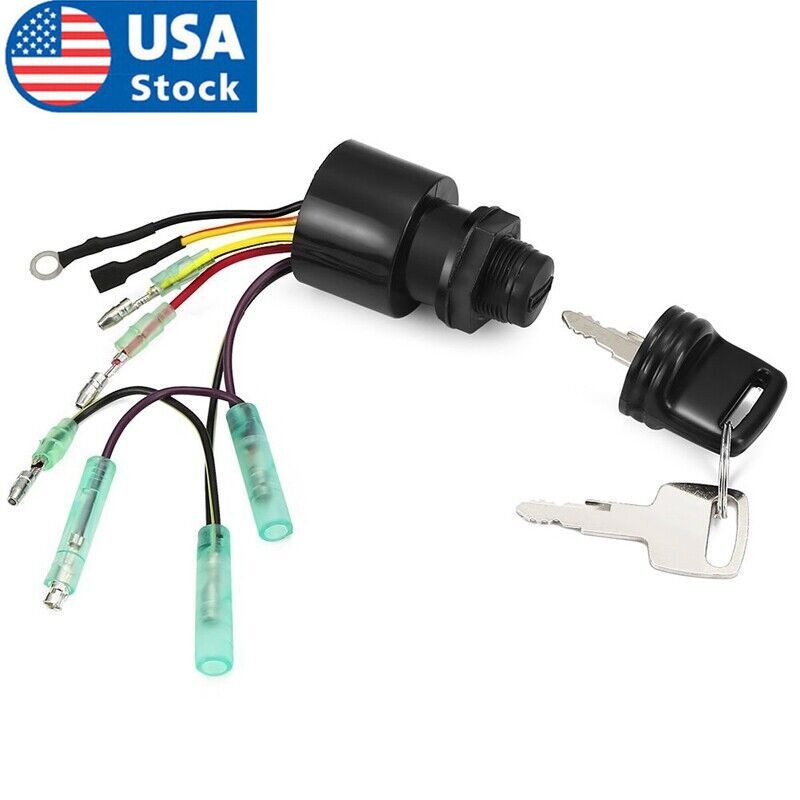 Ignition Switch w/Keys for Mercury Outboard Push to Choke 87-17009A5 A2 6-Wire Ignition Switch w/Keys for Mercury Outboard Push to Choke 87-17009A5 A2 6-Wire