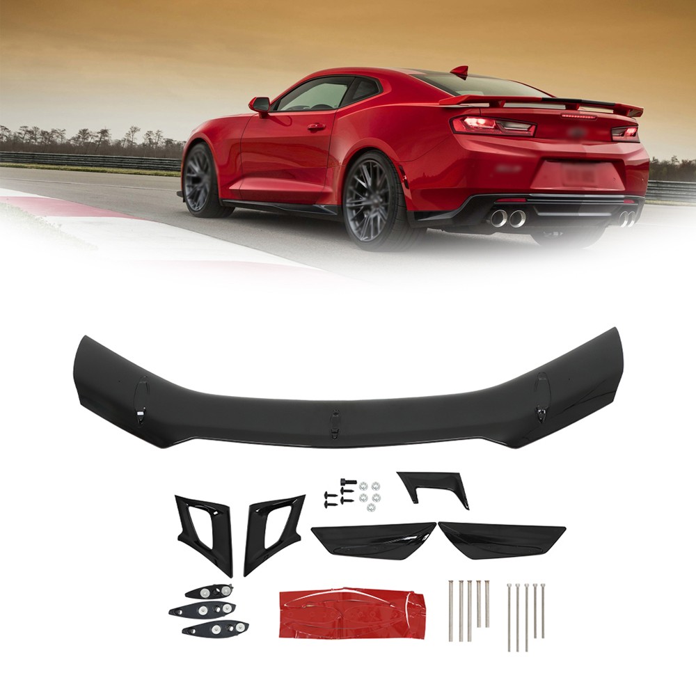 Fit For Chevrolet Camaro ZL1 2016-2021 1LE Plastic Glossy Black Rear Spoiler New