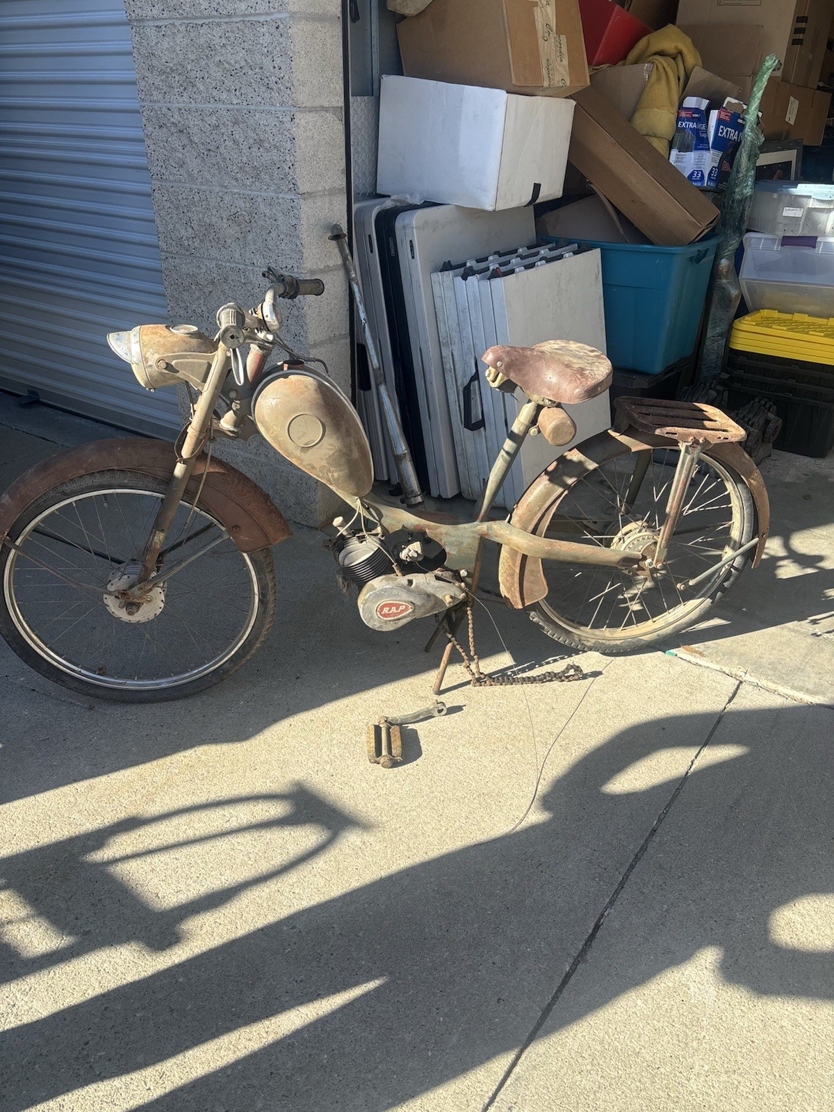 Vintage Moped Motorized Bike Classic 1955 German Army REX Motoren Very Rare Vintage Moped Motorized Bike Classic 1955 German Army REX Motoren Very Rare