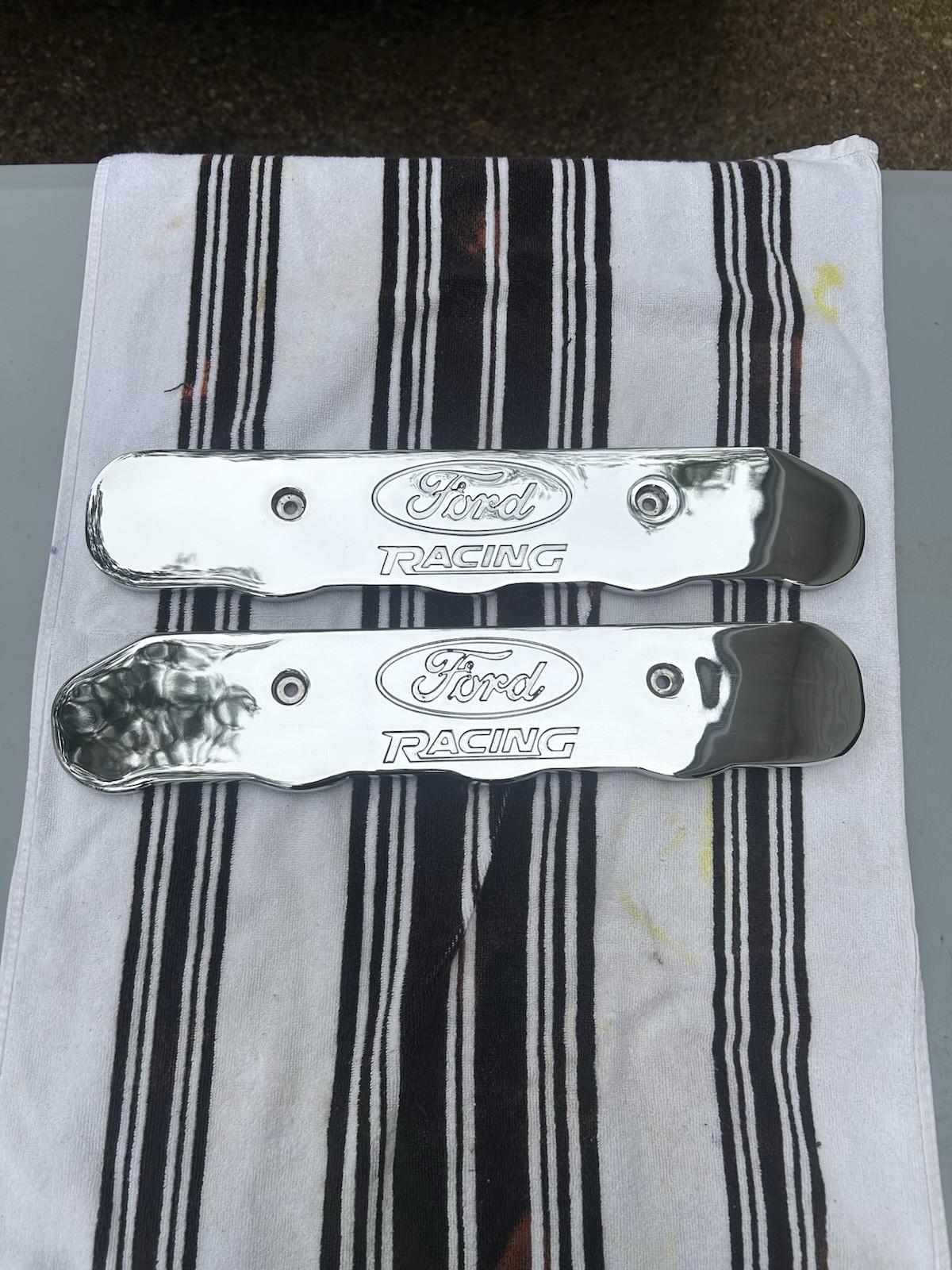 2003-04 Ford Mustang SVT Cobra Ford Racing Chrome Coil Pack Covers- RARE 292
