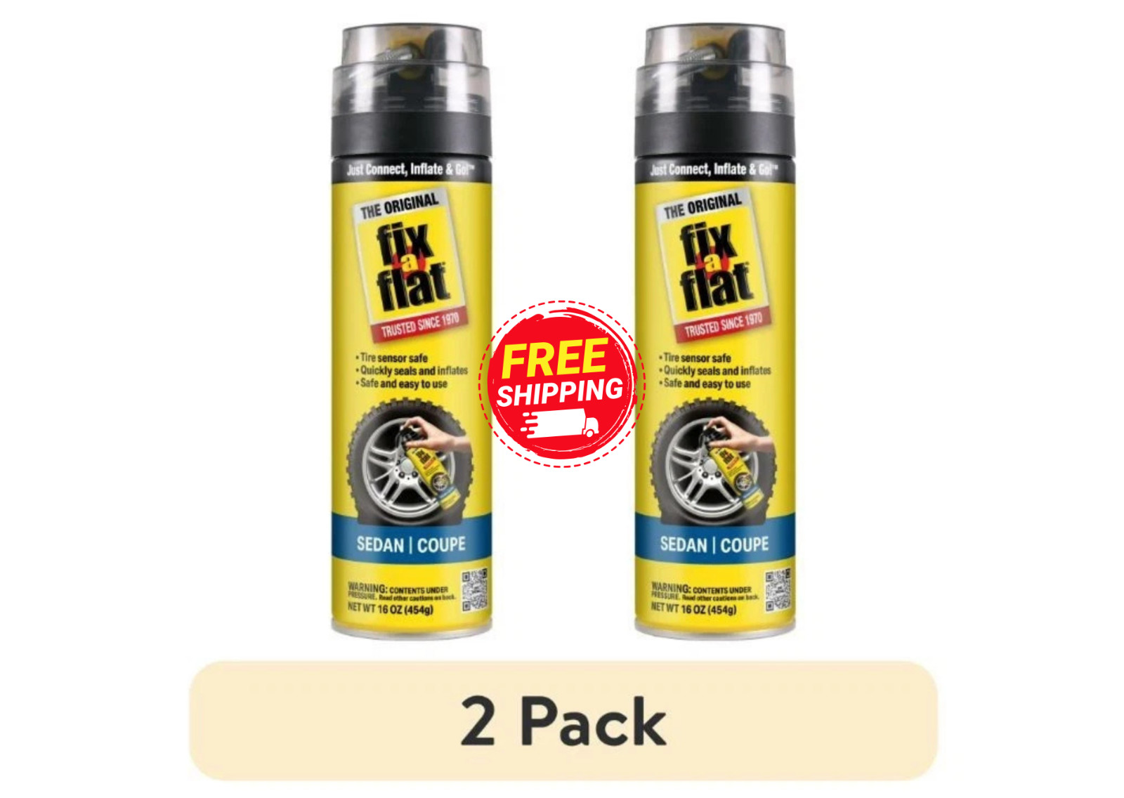 Fix-A-Flat S60420 Aerosol Emergency Flat Tire Repair and Inflator, for Standard Fix-A-Flat S60420 Aerosol Emergency Flat Tire Repair and Inflator, for Standard