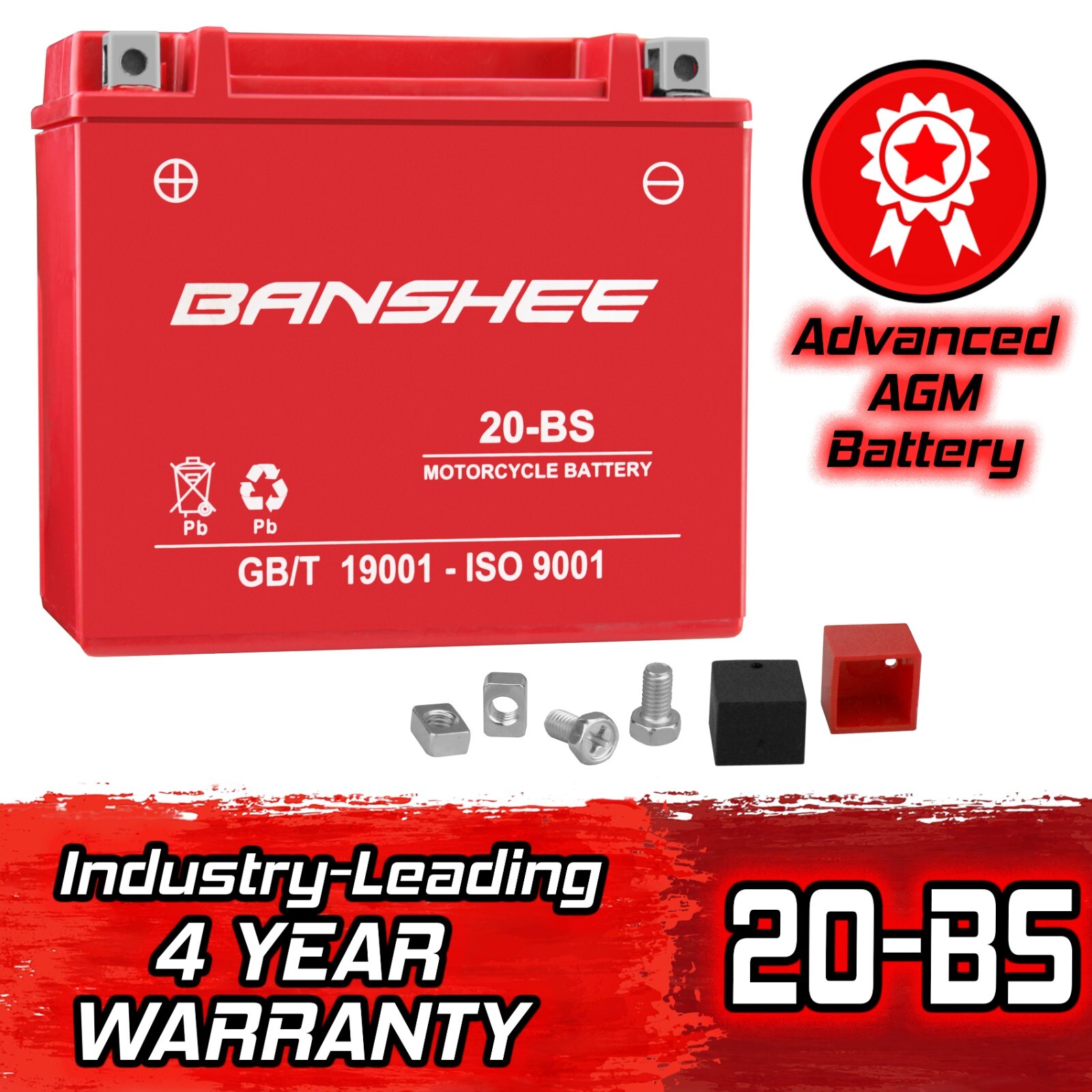Banshee Replaces Harley-Davidson 1200CC Sportster XL, XLH 1987-1996 Battery