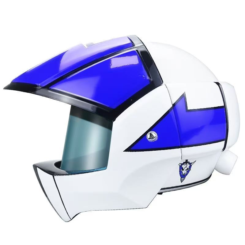 Macross Robotech Motorcycle Open-Face Helmet - Stylish, Collectible Design