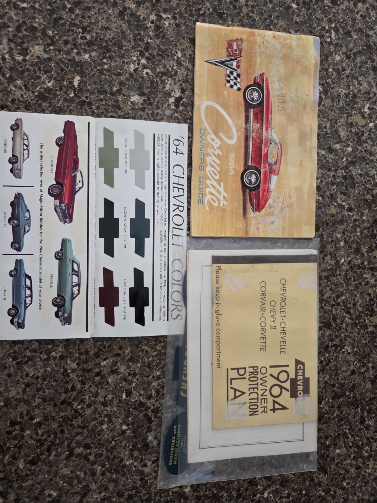 Original 1964 Corvette Owners Guide + Extras Original 1964 Corvette Owners Guide + Extras