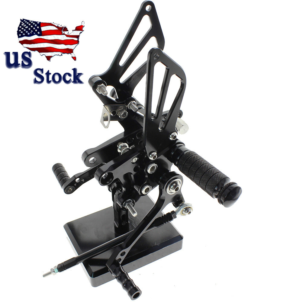 For Suzuki GSXR750 GSXR600 1996-2004 2005 CNC Rearset Rearsets Footpegs Pedals