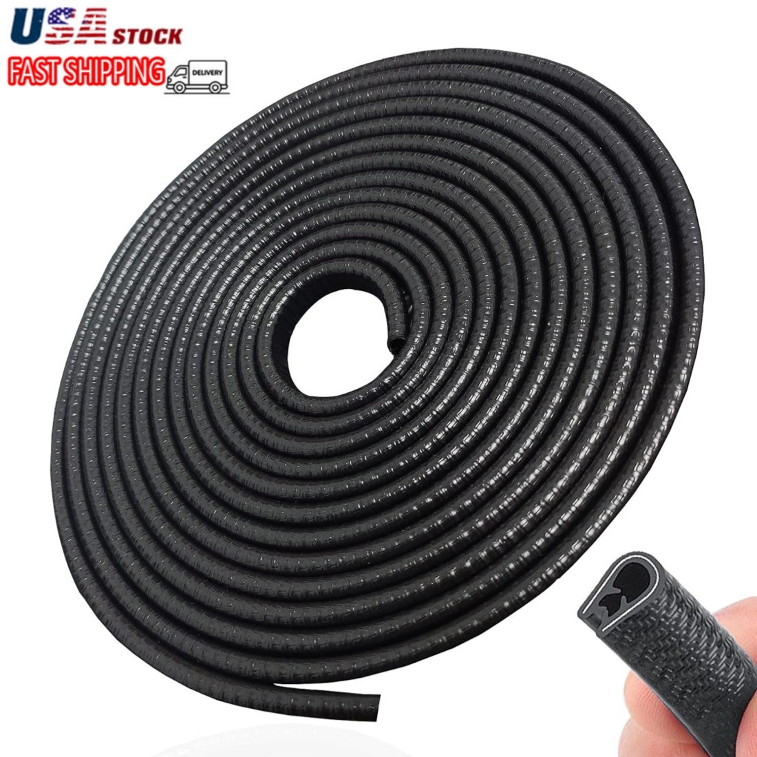 16.4Ft/5M Car Door Edge Guards U Shape Edge Trim Rubber Car Door Seal Protector 16.4Ft/5M Car Door Edge Guards U Shape Edge Trim Rubber Car Door Seal Protector