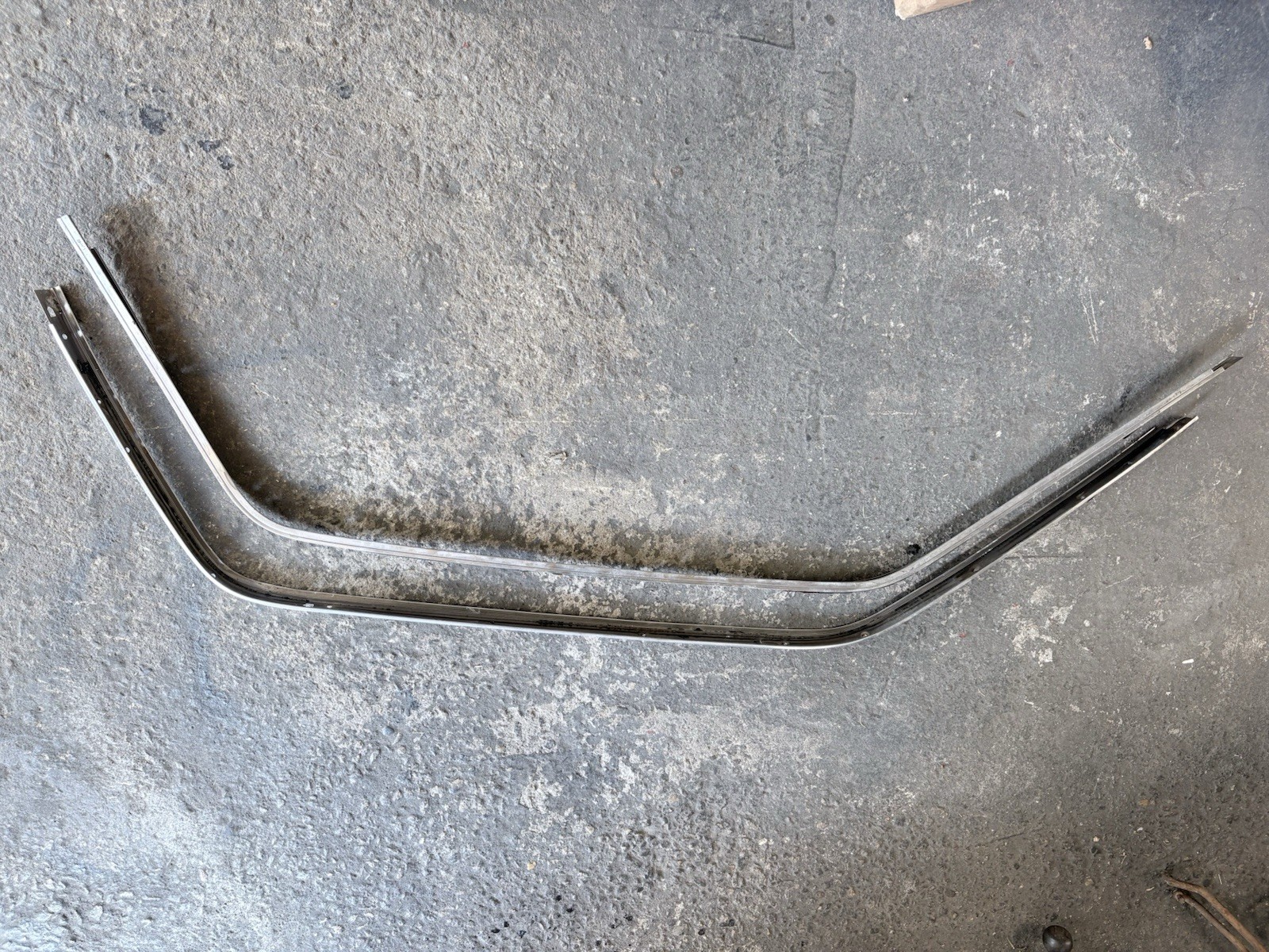 1965 1966 1967 1968 Ford Mustang Coupe Door Roof Weatherstrip Channels Stainless