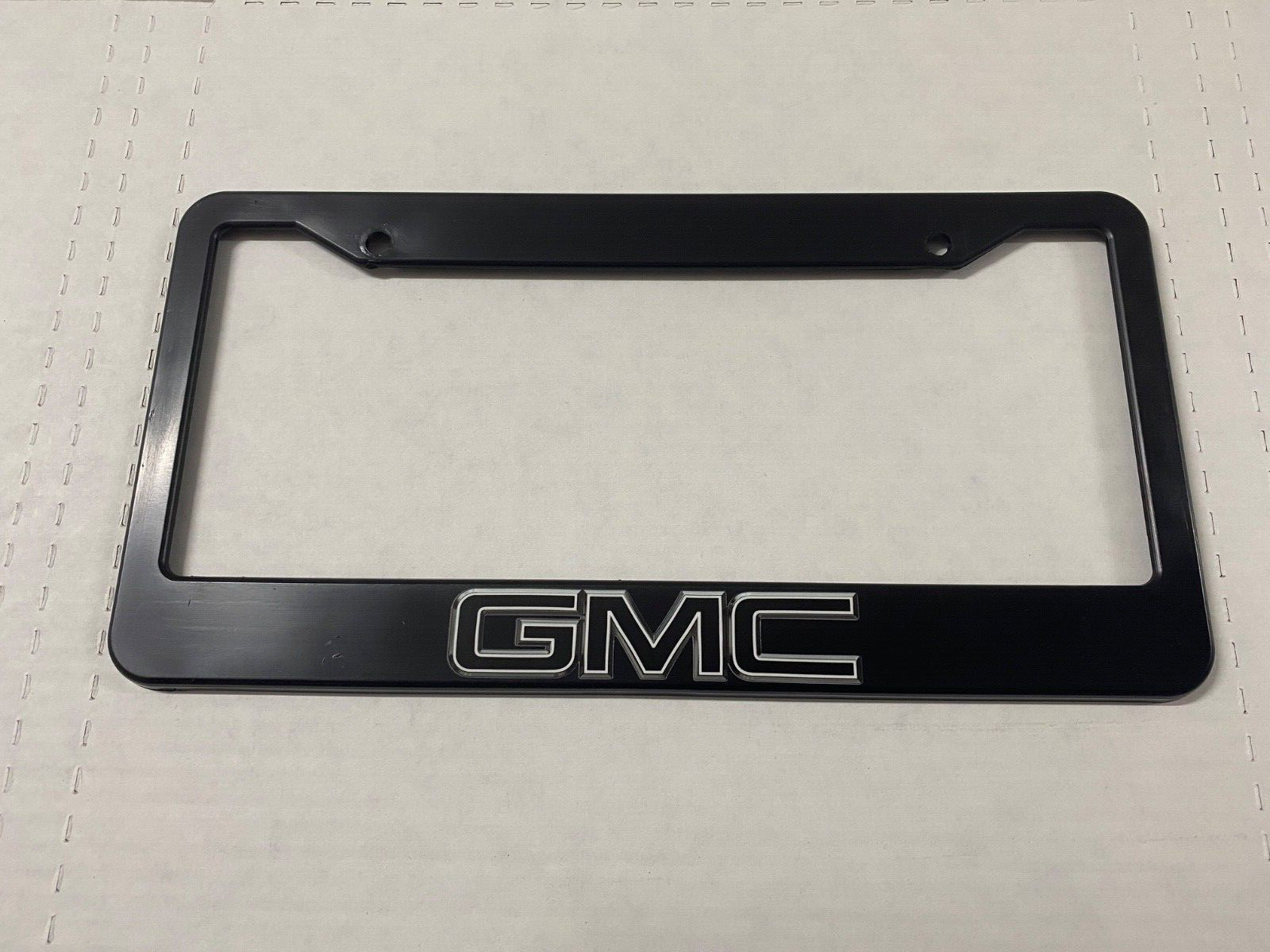 For GMC Black Plastic License Plate Frame Truck Car SUV NEW US