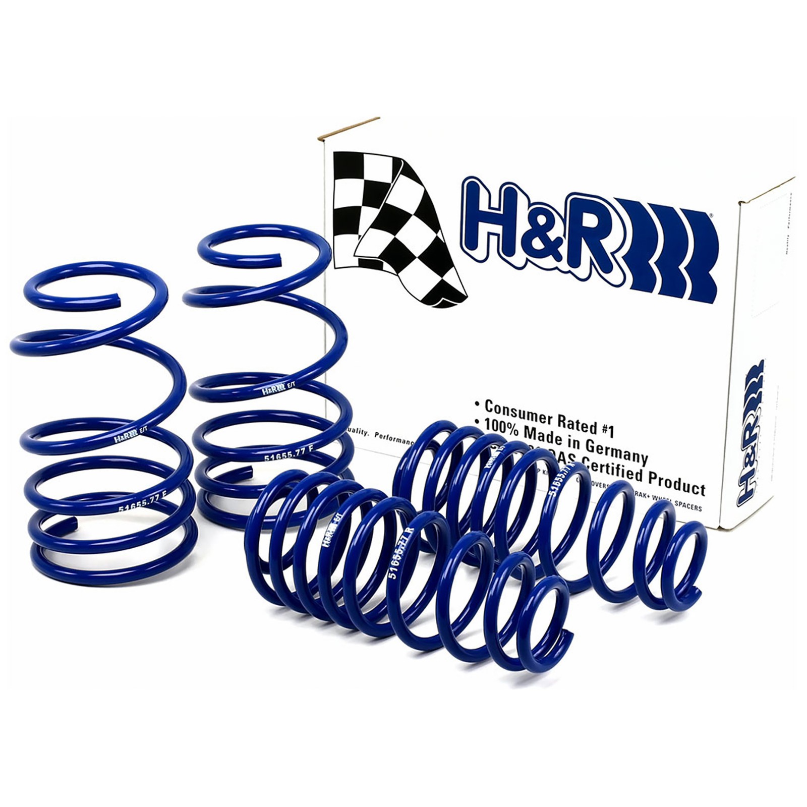 H&R 51655-77 Lowering Front Rear Springs Kit for 2005-09 Mustang GT Shelby V6 V8