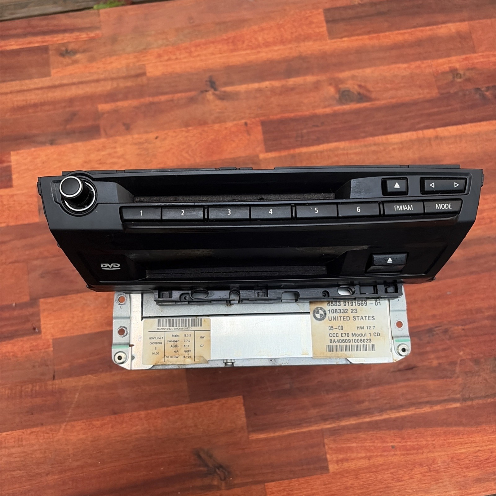 2007-2010 BMW X5 AM FM CD PLAYER NAVIGATION RADIO RECEIVER HEAD UNIT OEM 9185543 2007-2010 BMW X5 AM FM CD PLAYER NAVIGATION RADIO RECEIVER HEAD UNIT OEM 9185543