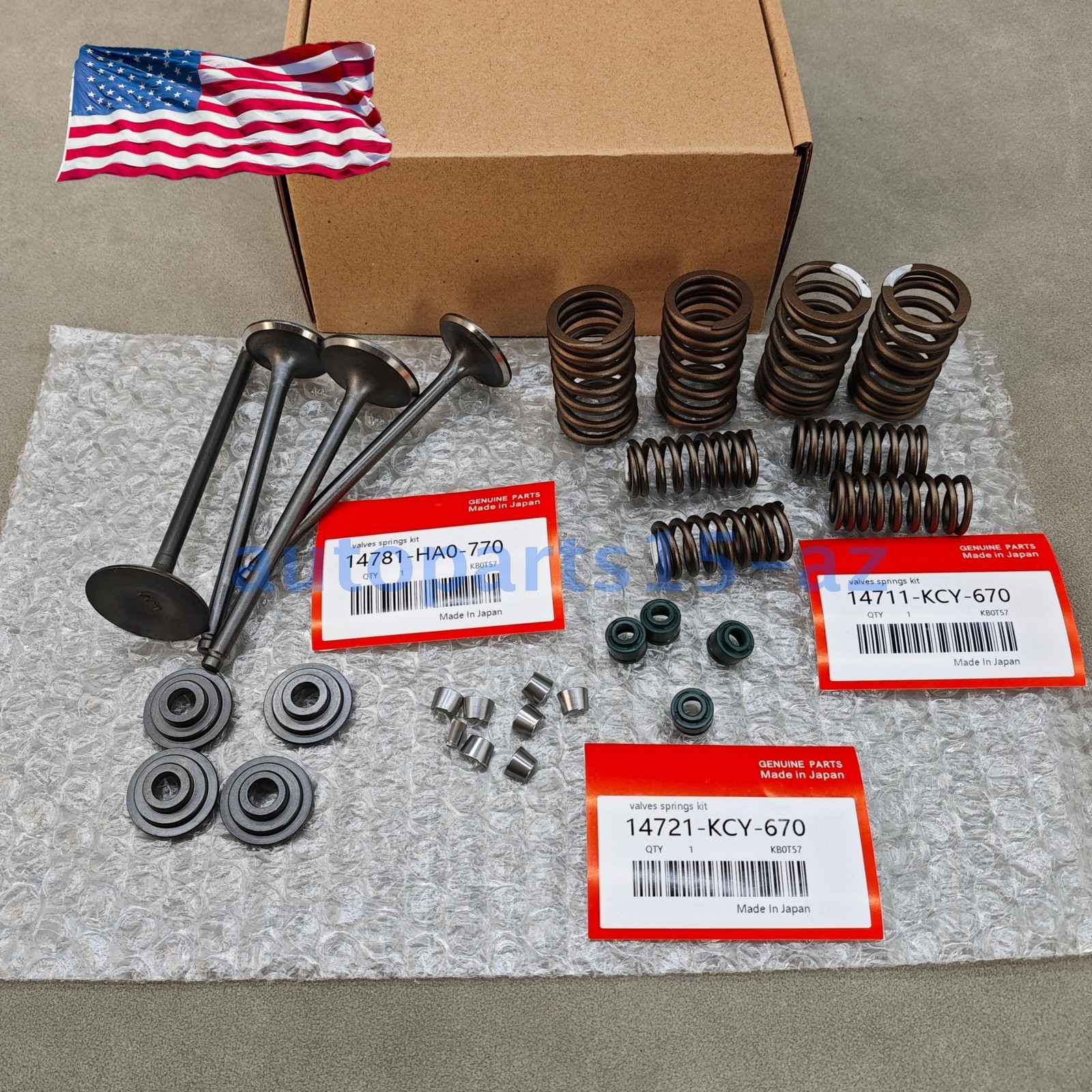 OEM Head Intake & Exhaust Valves Seals Springs For Honda TRX400EX 400EX