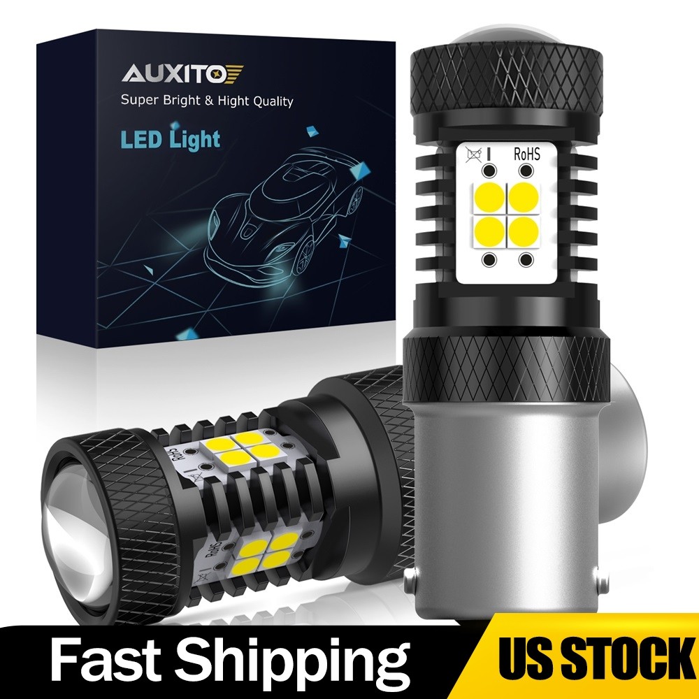 2/4X AUXITO 1156 BA15S LED Bulbs For Reverse Backup Light 6000K White Error Free