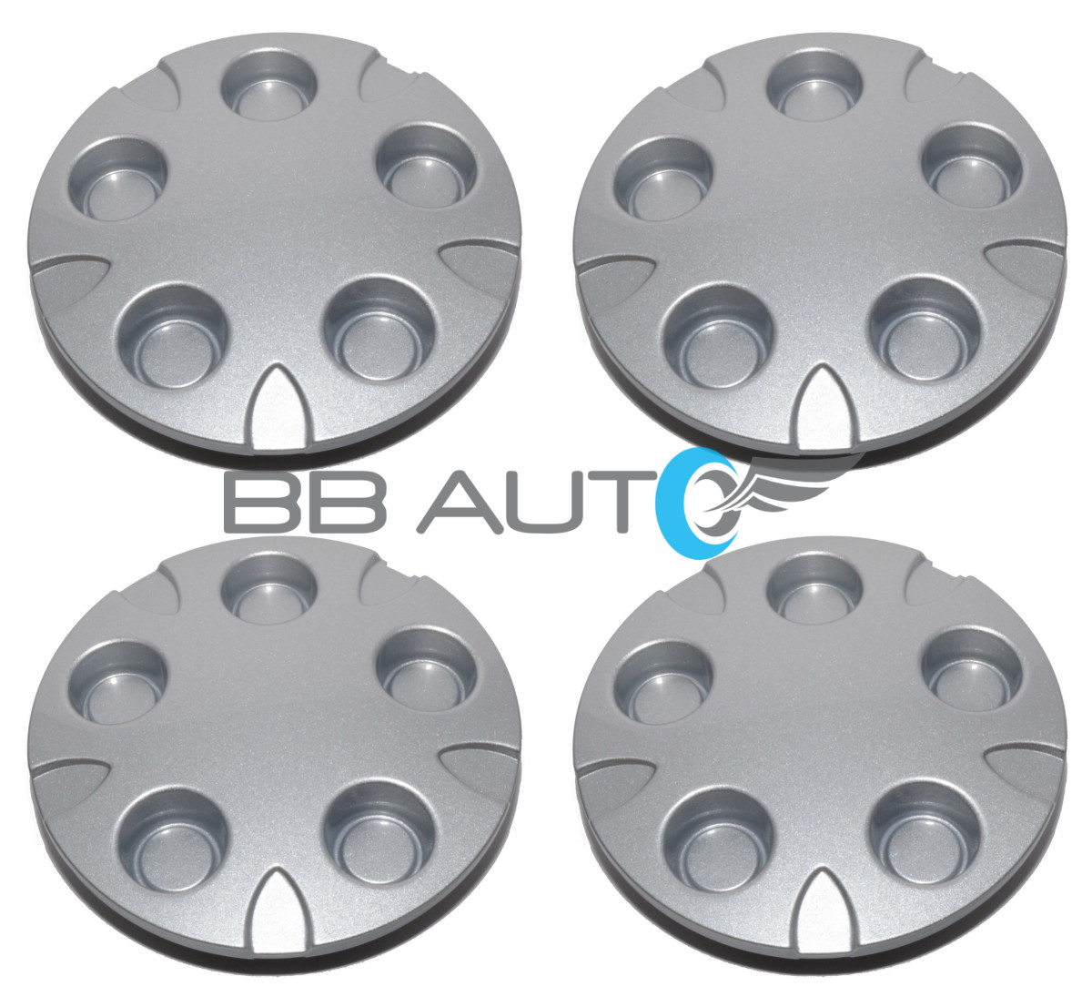 NEW 1999-2004 CHEVROLET S10 BLAZER XTREME WHEEL HUB CENTER CAPS SET SILVER