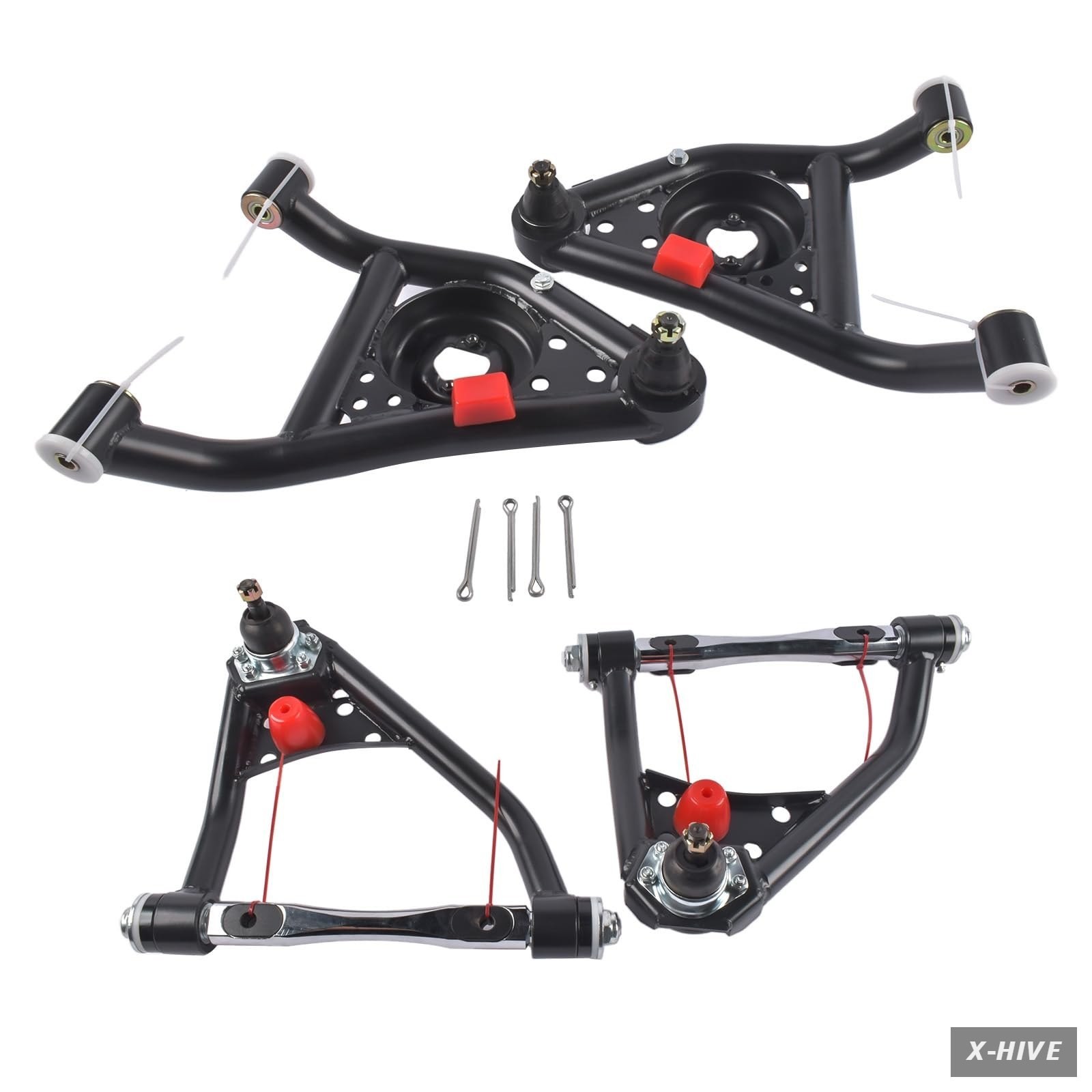 Front Tubular Upper & Lower Control Arms Set Replacement for Chevy Pontiac Buick