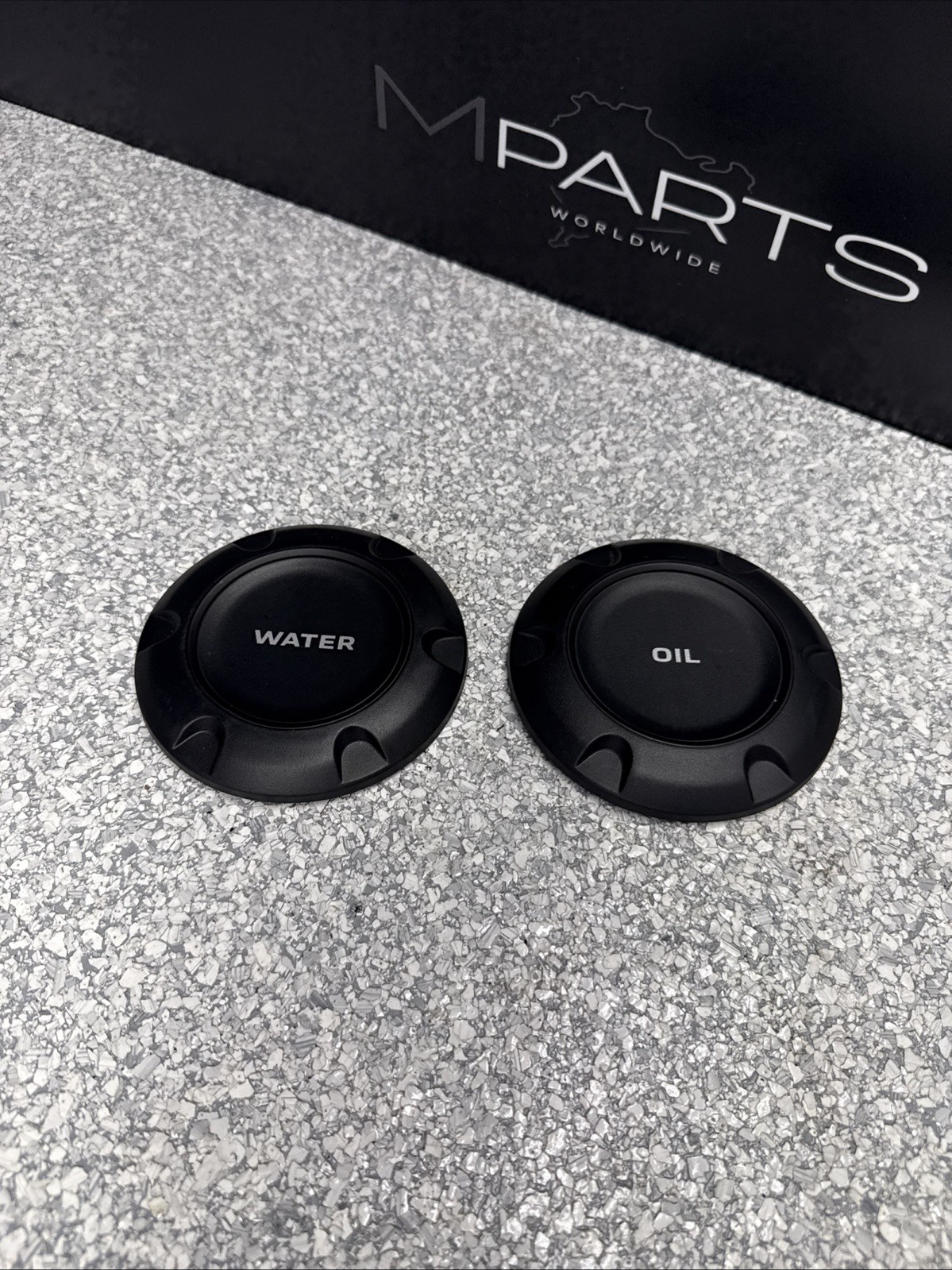 15-25 Porsche Cayman 782 982 GT4 RS GT4RS Oil Water Caps Black 15-25 Porsche Cayman 782 982 GT4 RS GT4RS Oil Water Caps Black