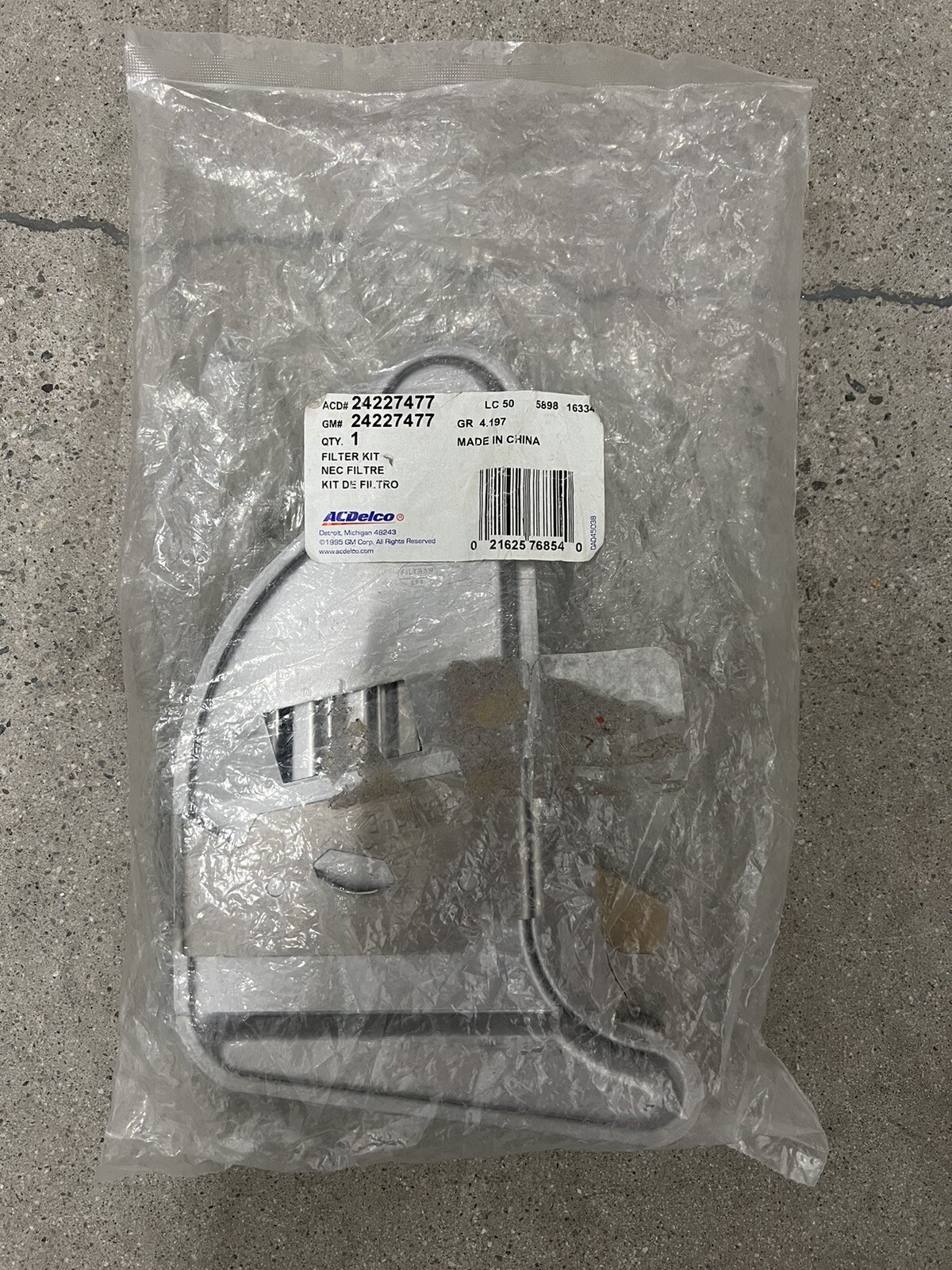 ACDelco Automatic Transmission Fluid Filter Kit Original GM new OEM 24227477 ACDelco Automatic Transmission Fluid Filter Kit Original GM new OEM 24227477